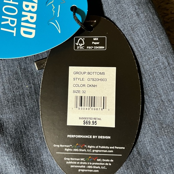 Mens Greg Norman golf shorts - 32 - Picture 6 of 7